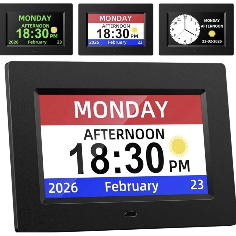 SimplyBig Reminder Clock for Dementia Seniors Large Numbers With Remote